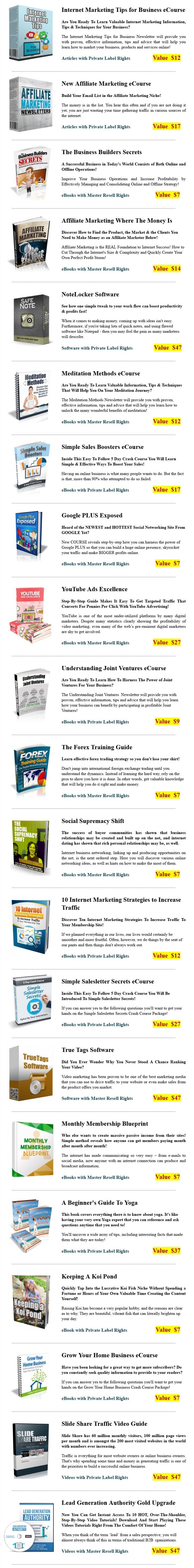 PLR Mega Pack Articles